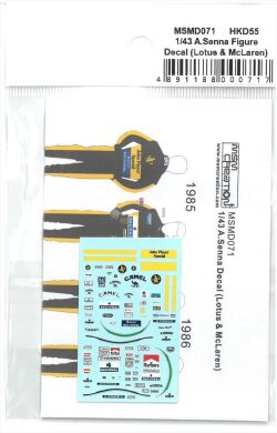 msmd071 1/43 A.Senna Decal (Lotus & McLaren)  (MSMcreation)