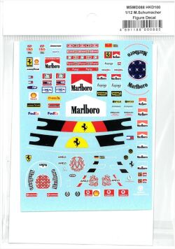 msmd088 1/12 M.Schumacher Figure Decal "1996-2006"  (MSMcreation)