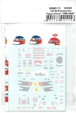 msmd115 1/20 M.Schumacher Figure Decal "1996-2006"  (MSMcreation)