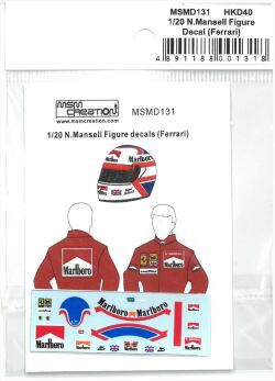 msmd131  1/20 N.Mansell Figure decal (Ferrari) (MSMcreation)