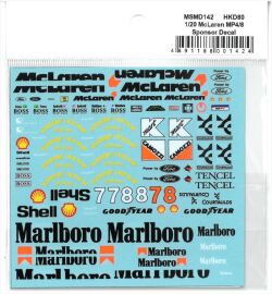 msmd142 1/20 McLaren MP4/8 Sponsor Decal  (MSMcreation)