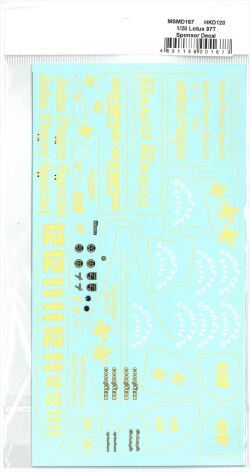 msmd167  1/20 Lotus 97T Sponsor Decal(MSMcreation)