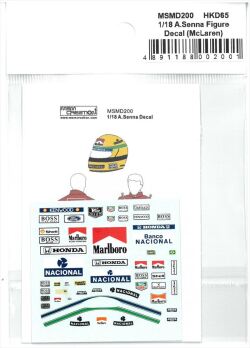 msmd200  1/18 A.Senna Figure decal (McLaren)(MSMcreation)