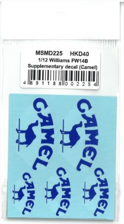 msmd225  1/12 Williams FW14B Supplementary decal (Camel)(MSMcreation)