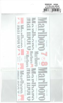 msmd250 1/12 Mclaren MP4/8 Supplementary Decal　 (MSMcreation)