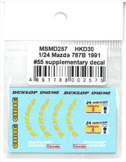 msmd257  1/24 Mazda 787B 1991 #55 supplementary decal(MSMcreation)