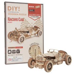 レーシングカー 【MC401】 組立キット  日本語説明書付 インテリア 3D ウッドパズル【つくるんです】