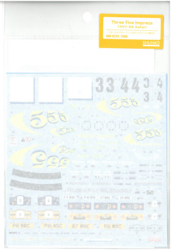shk-d225   1/24 スリーファイブインプレッサ 1997-98サファリ(T社「スバルインプレッサWRC'98サファリ仕様」対応)