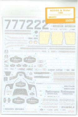 shk-d227 NS500 & Rider 1985（T社1/12　ホンダNS500とレーシングライダー対応）
