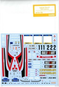 shk-d259   1/24 ランサーエボV 1998カタルーニャ T社「三菱ランサーエボリューションV WRC」対応