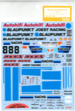shk-d320  Blaupunkt 962C #8 1989（H社1/24ヨーストポルシェ962C対応）