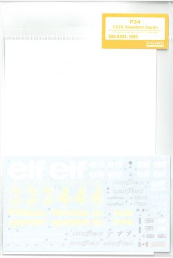shk-d403 1/20 P34　1978Sweden/Japan(T社1/20 タイレルP34シックスホイラーほか対応)