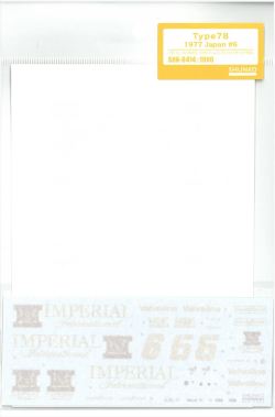 shk-d414 1/20　Type78 1977 Japan #6  (T社1/20対応）