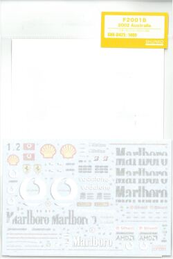 shk-d425 1/20 F2001B 200 Australia (T社1/20フェラーリF2001対応）