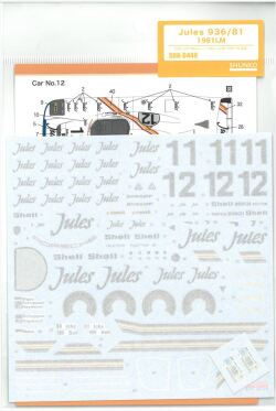 shk-d448 Jules　936/81 1981LM (T社1/24マルティーニポルシェ936-78ターボ対応）