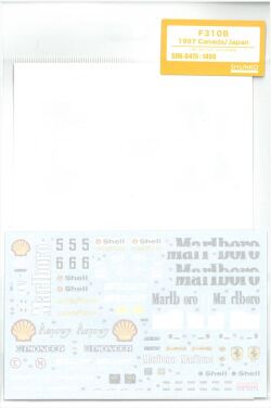 shk-d415 F310B 1997 Canada/Japan (T社1/20フェラーリF310B対応）