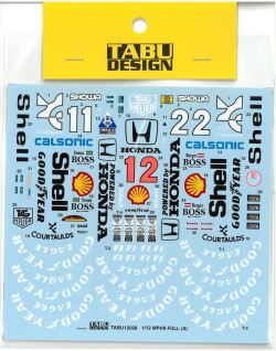 TABU12028B　1/12 MP4/6　Fullsponsor　 (T社1/12）