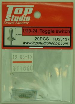 TD23137  1/20 - 1/24 トグルスイッチ 20個入(トップスタジオ)