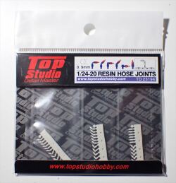 TD23194  1/24-20 0.9mm レジン製 ホースジョイント(トップスタジオ)