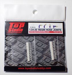 TD23198  1/24-20 0.9mm レジン製 ホースジョイント(トップスタジオ)