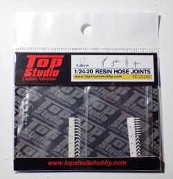 TD23200  1/24-20 0.8mm レジン製 ホースジョイント(トップスタジオ)