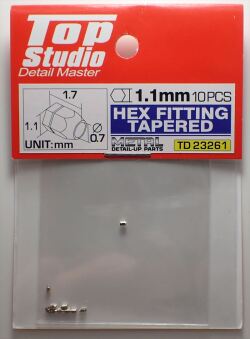 tops-td23261 1.1mm HEX FITTING TAPERED(10PCS) (トップスタジオ)