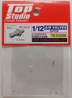 tops-td23266 1/12 AIR VALVES (5PCS)  (トップスタジオ)