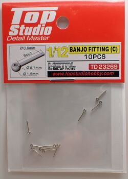 tops-td23269 1/12 BANJO FITTING(C)(10PCS)  (トップスタジオ)