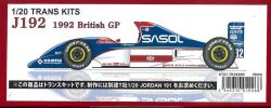 TK2029R  Jordan 192 1992BritishGP  1/20 TRANS （T社1/20対応）