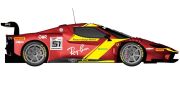 24GTWC23N5171Rd09  Ferrari 296GT3  　2023GTワールドチャレンジヨーロッパ　1/24scale3Dprint Kit