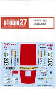 DC1149　1/24  A112 Abarth #203 4Rally 1982　(F社1/24 対応）