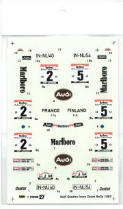 DC270	1/24 Audi Quattro "Marlboro" WRC 1982	1982