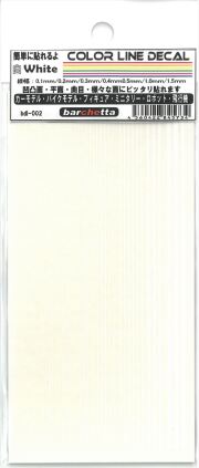 bdl-002 COLOR LINE DECALE (White)