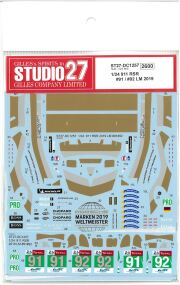 DC1257 1/24 911 RSR #91/#92 LM 2019 (Nu社1/24対応）