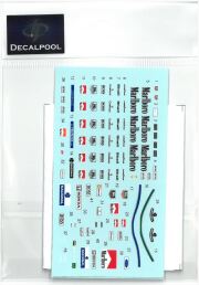 DP033  1/20 Mclaren MP4/4~6 Driver & Pit crew team  (DECAL POOL)
