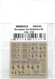 MSMA034  Ferrari Metal emblems (1/18, 1/24)