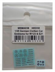 MSMA036  1/35German Civilian Car Emblems for W123&E21
