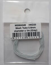 msma049	Mesh Tube 0.6mm   diameter x 1m (Gray)　 (MSMcreation)