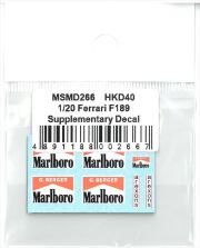 msmd266 1/20 Ferrari F189 Supplementary Decal (MSMcreation)