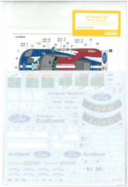 shk-d368　1/24 GT チームUK 2018スパ/LM(R社「フォード GT ル・マン」対応)