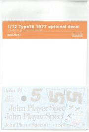shk-d481 1/12 Type78 1977 OptionDecal（T社1/12対応）