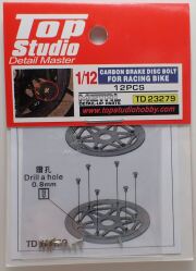 tops-td23279  1/12 CARBON BRAKE DISC BOLT For RACING BIKE  (Top Studio)