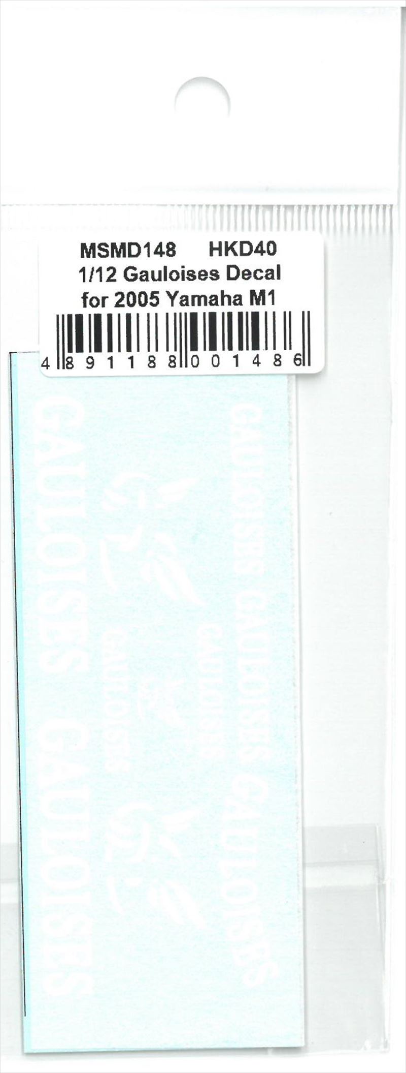 msmd148  1/12 Gauloises Decal for 2005 Yamaha M1 (MSMcreation)