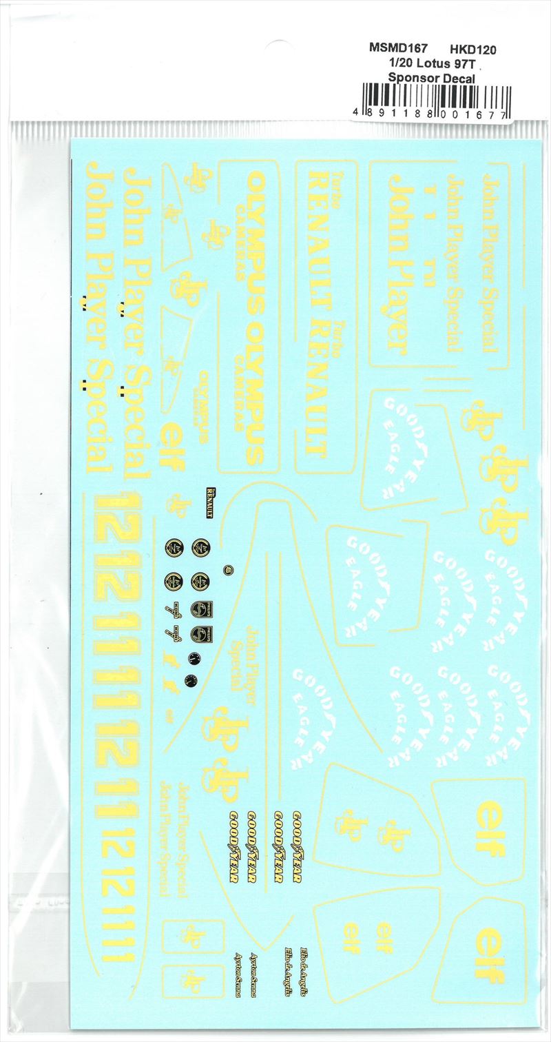 msmd167  1/20 Lotus 97T Sponsor Decal(MSMcreation)