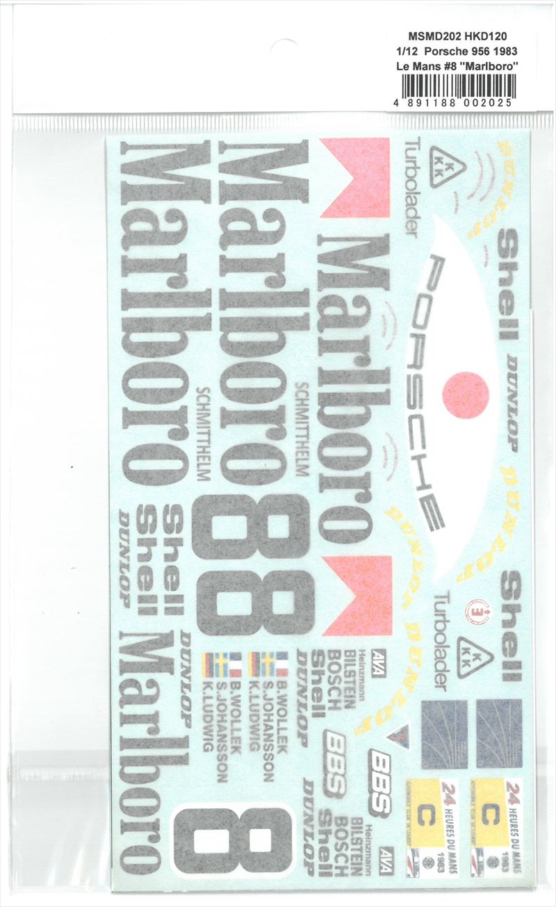 msmd202 1/12 956 1983 Le Mans #8 (MSMcreation)