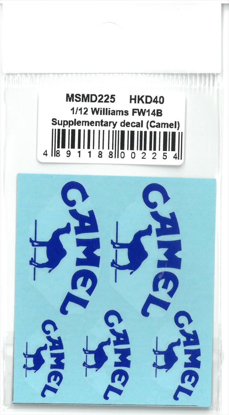 msmd225  1/12 Williams FW14B Supplementary decal (Camel)(MSMcreation)