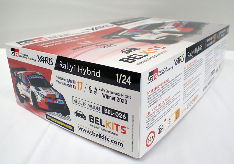 1/24 トヨタ GR ヤリス ラリー1 ハイブリッド WRC 2023 ラリー・メキシコ ウィナー（日本語対訳補足説明書付属）ベルキット BEL026