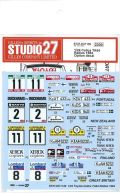 DC1139  1/24 Celica TA64 Rallies 1984 option decal　（A社1/24 対応）