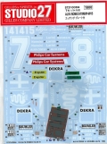 DC804  1/24ALFA ROMEO #7#8#14#15エッチングプレート付　T社1/24対応