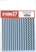 FP0034　Checkered Line decal : Black